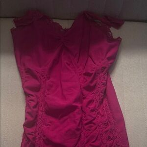 Elegant Pink Lace Dress
